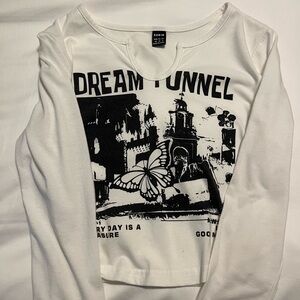 White long sleeve, Shein, Size Small